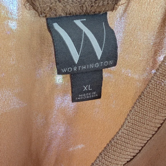 Worthington Light Brown Sleeveless Top - Picture 3 of 3